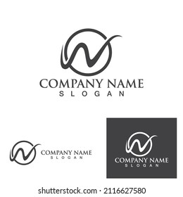 W Letter Logo Template vector illustration design