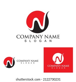 W Letter Logo Template vector illustration design