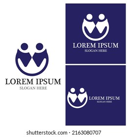 W Letter Logo Template vector illustration design