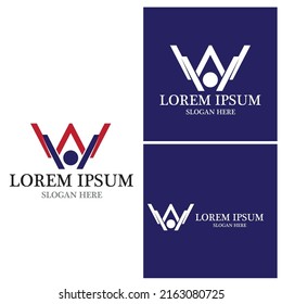 W-Letter-Logo-Vorlage Vektorgrafik-Design