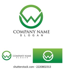 W Letter Logo Template vector illustration design