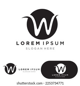 W-Letter-Logo-Vorlage Vektorgrafik-Design