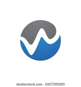 W Letter Logo Template vector illustration design