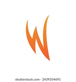 W Letter Logo Template vector illustration design