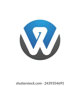 W Letter Logo Vorlage Vektor Illustration Design
