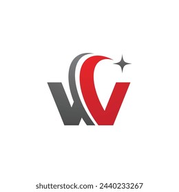 W Letter Logo Template vector illustration design