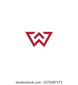 logotipo de letra W o logotipo de texto w