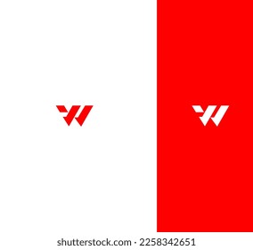 W Letter Logo Usable Vector Template Abstract Monogram Symbol
