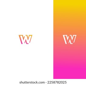 W Letra Logo Plantilla vectorial utilizable Símbolo abstracto de monograma