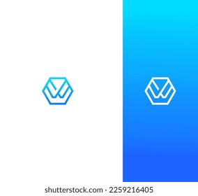 W Letter Logo Usable Vector Template Abstract Monogram Symbol