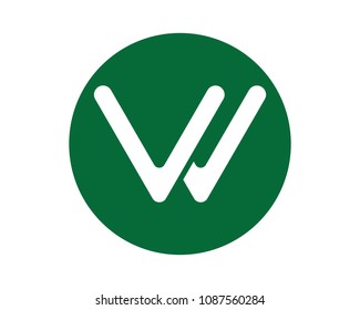 W letter logo vector