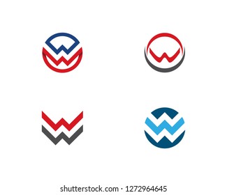 W letter logo vector