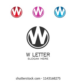 W letter logo vector design. logo letter w vector graphic design.