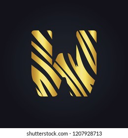 W letter logo vector design. Initial letter W logo design.