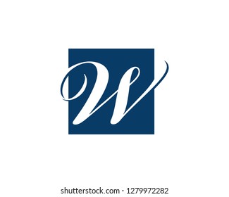 W Letter Logo Vector Design Template