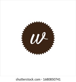 W letter logo vector design