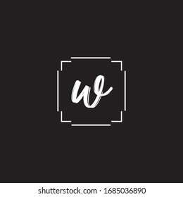 W letter logo vector design on black color background.W letter logo creative design.W