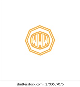 Diseño vectorial de logotipo de letra W 