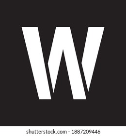 W letter logo vector design