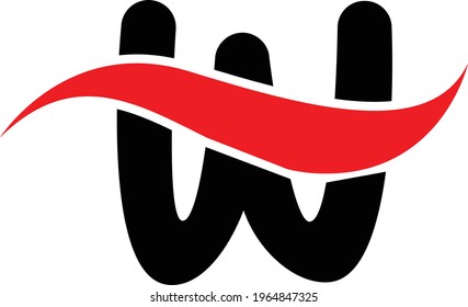 W letter logo vector design