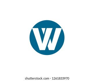 W letter logo vector icon 
