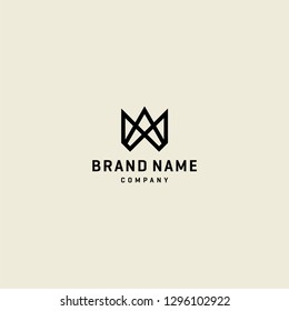 W letter logo vector icon