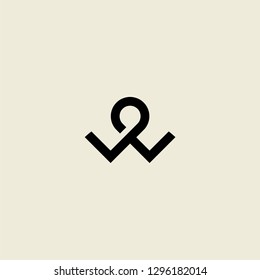 W letter logo vector icon