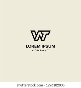 W letter logo vector icon