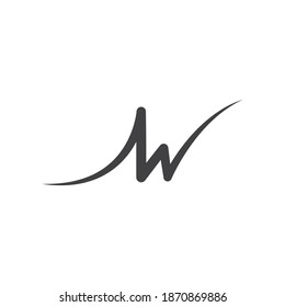 W letter logo vector illustration