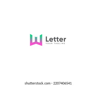 W Letter Logo Vector Template Abstract Monogram Symbol
