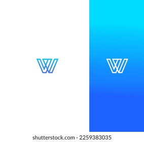 W Letter Logo Vector Template Abstract Monogram Symbol 