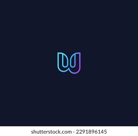Plantilla de vectores de logotipo de letra W Símbolo abstracto de monograma 