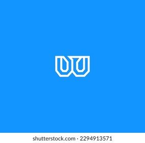 Plantilla de vectores de logotipo de letra W Símbolo abstracto de monograma 