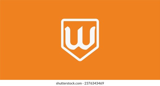 
W Letter Logo Vector Template Abstract Monogram Symbol . letter W inside the shield  Letter Usable for Best modern, business, company, corporate, premium, sport, technology And future creative logo
