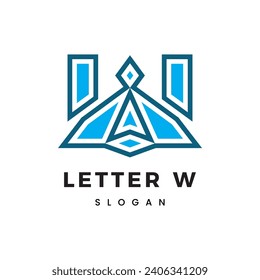 W Letter Logo Vector Template Abstract