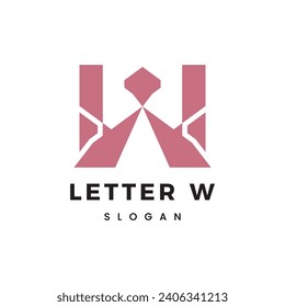 W Letter Logo Vector Template Abstract