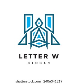 W Letter Logo Vector Template Abstract