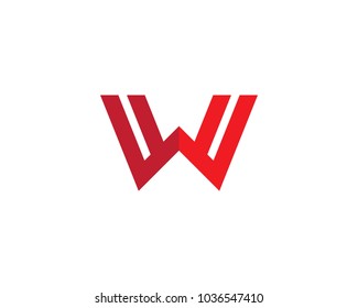 W Letter Logo vectorTemplate