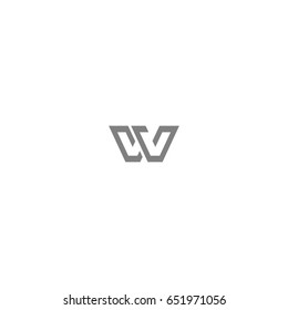 w letter logo. vv letter logo