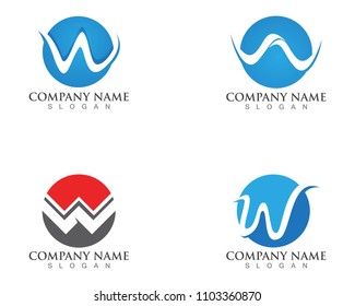 W letter logos