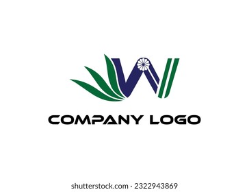 W letter Modern abstract Creative digital animal logo. vector illustration logo. modern style Awesome logo in shape a template Mode flat.