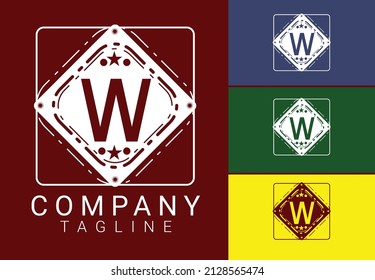 W letter new logo and icon design