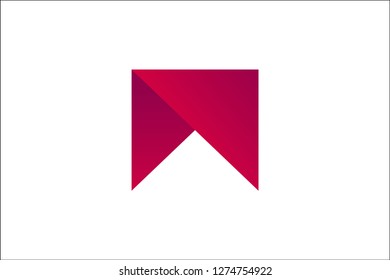 W Letter in Origami Version