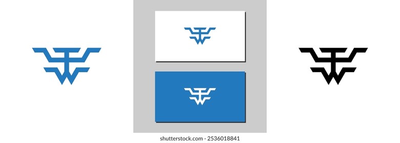 w letter sign icon white and black logo