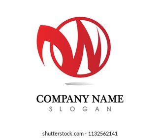 W letter and sign vector design 
