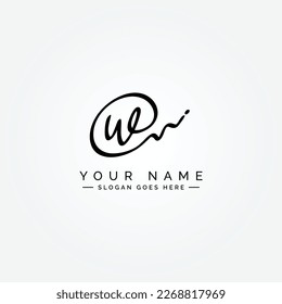  W Letter Signature Logo - W letter Initial Logo - Logo for Company Name Starts with Letter W