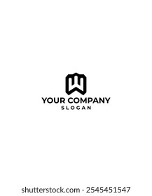 W LETTER SIMPLE ABSTRACT LOGO
