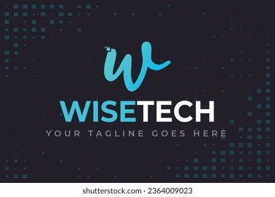 Diseño de logotipo de vectores moderno y creativo de letras W 