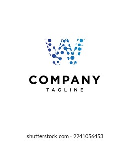 
W Letter Techno Vector logo icon vector Template.eps