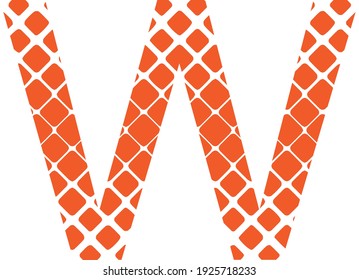 w letter typography logo design vector